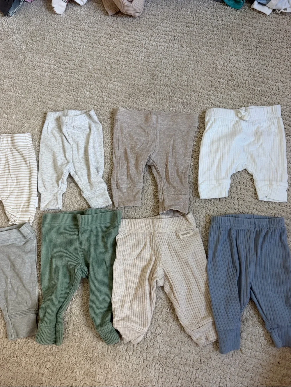 Neutral & Sage Baby Boy Clothing Bundle -Newborm